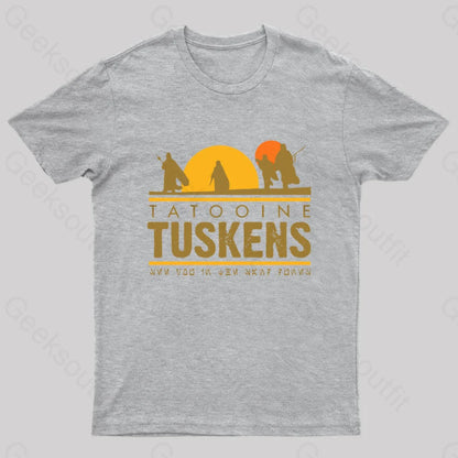 Tatooine Tuskens Geek T-Shirt Grey / S