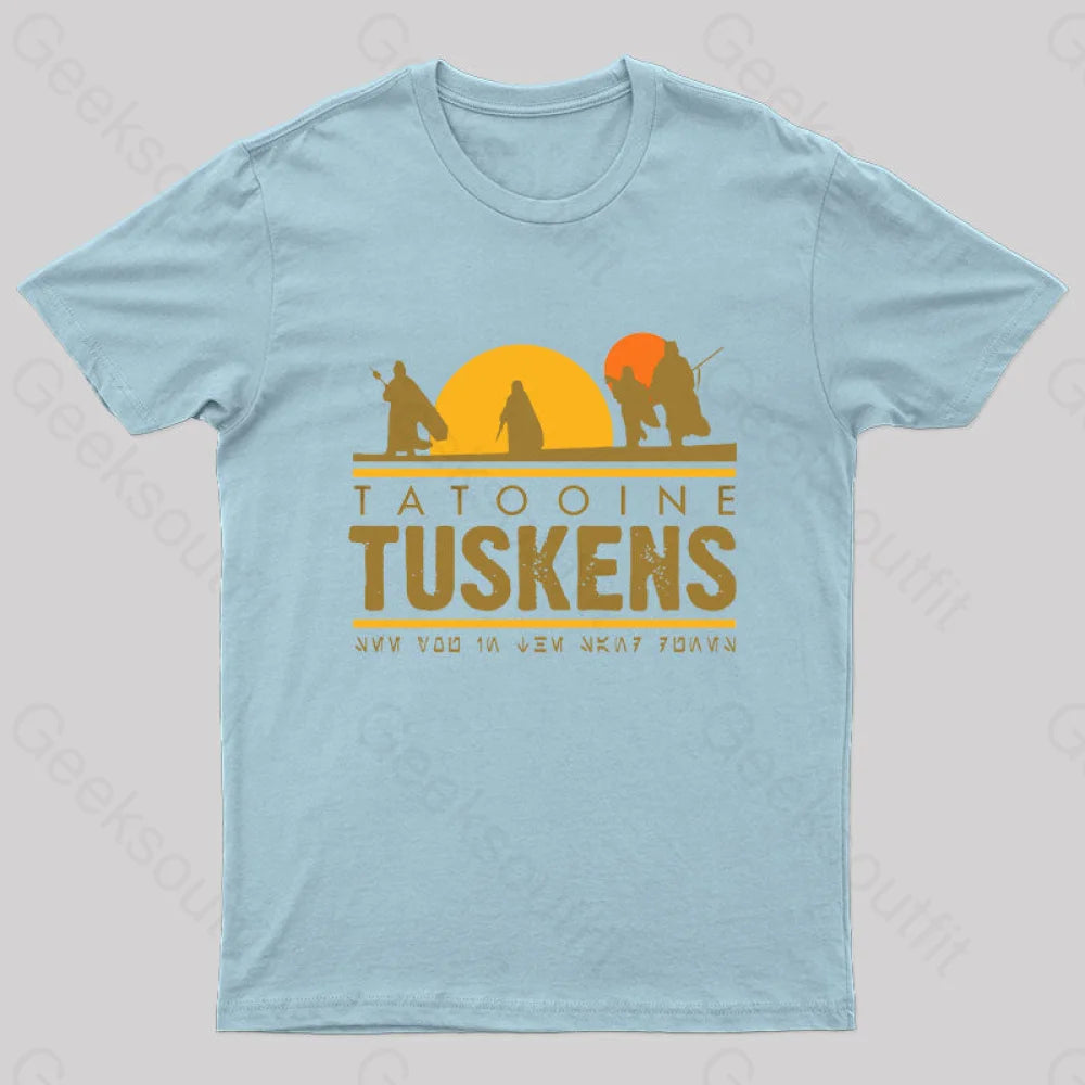 Tatooine Tuskens Geek T-Shirt Light Blue / S