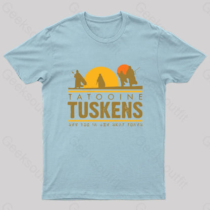 Tatooine Tuskens Geek T-Shirt Light Blue / S