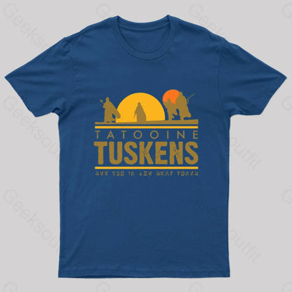 Tatooine Tuskens Geek T-Shirt Navy / S