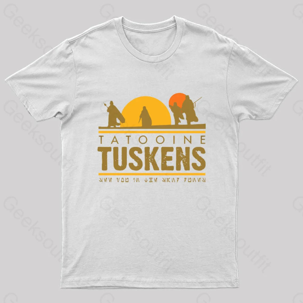 Tatooine Tuskens Geek T-Shirt White / S