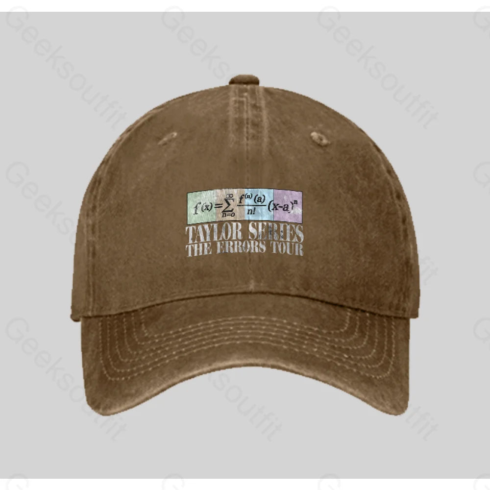 Taylor Series The Errors Tour Washed Vintage Baseball Cap Natural