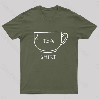 Tea Shirt Nerd T-Shirt Army Green / S