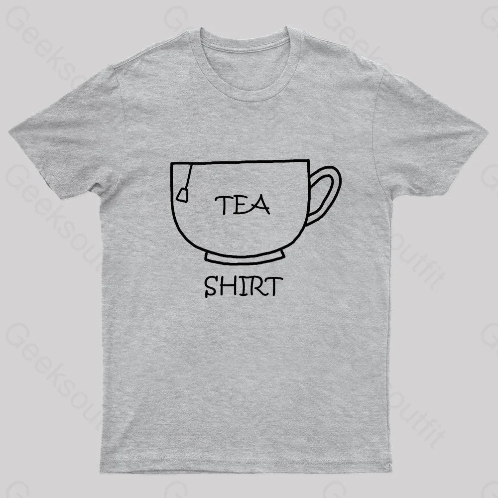 Tea Shirt Nerd T-Shirt Grey / S