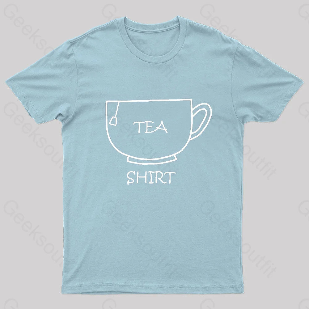 Tea Shirt Nerd T-Shirt Light Blue / S