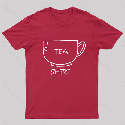 Tea Shirt Nerd T-Shirt Red / S