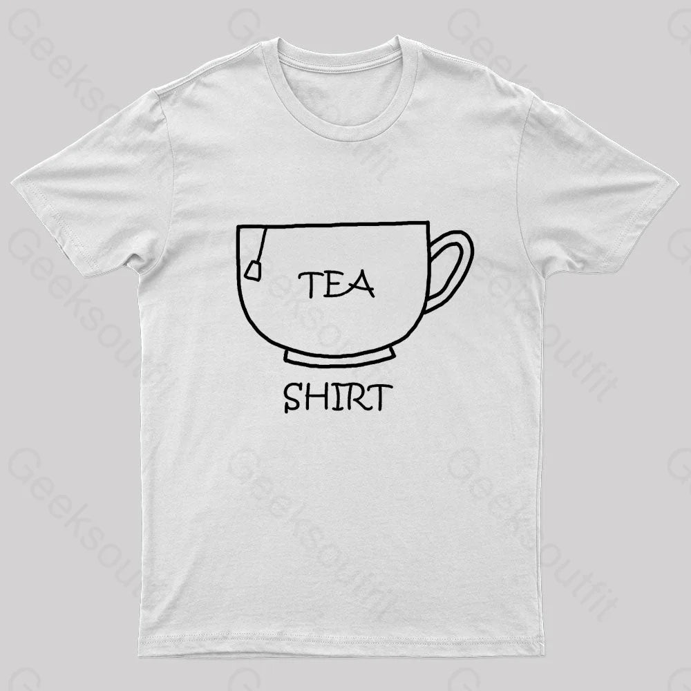 Tea Shirt Nerd T-Shirt White / S