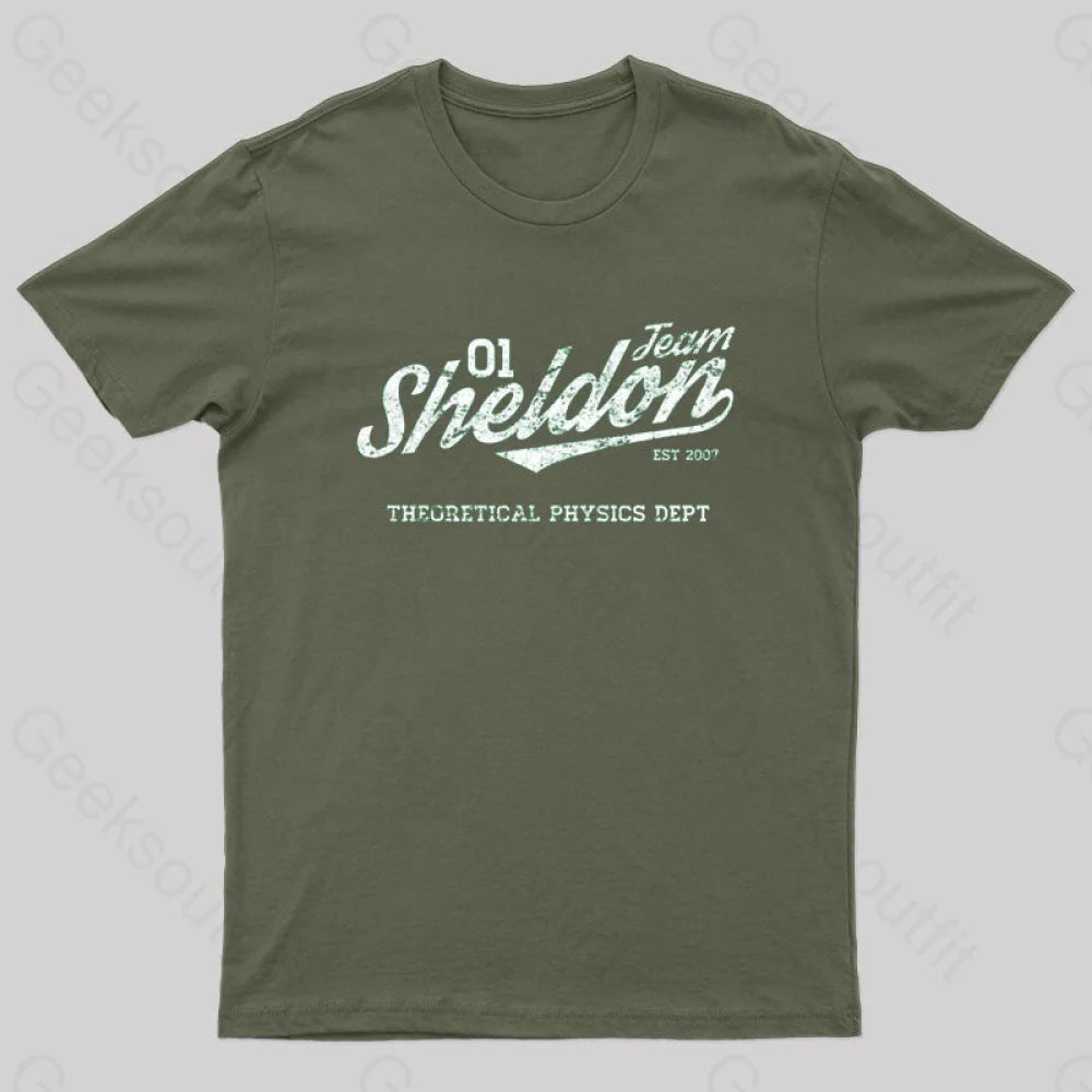 Team Nerd T-Shirt Army Green / S