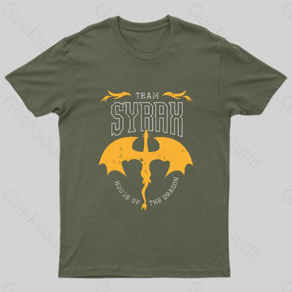 Team Syrax Nerd T-Shirt Army Green / S