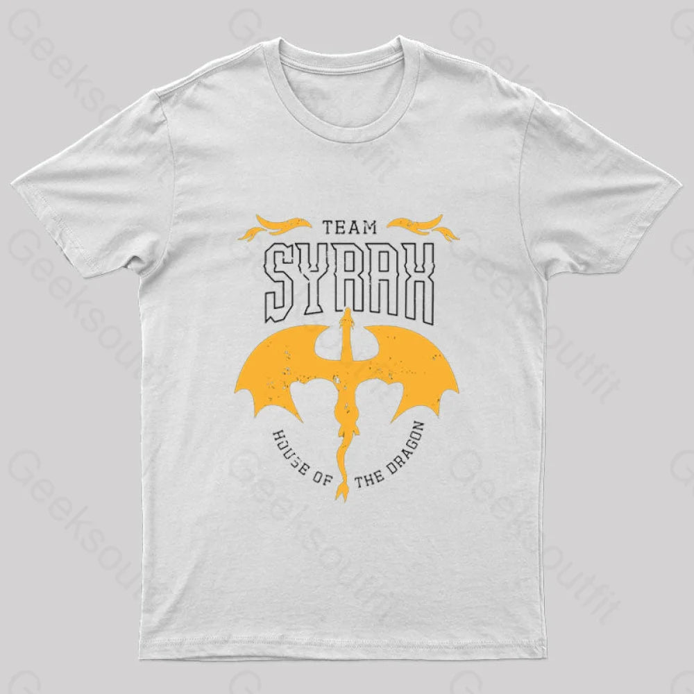 Team Syrax Nerd T-Shirt White / S