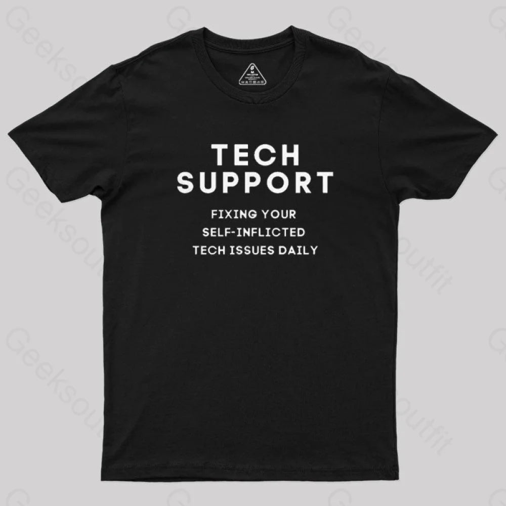 Tech Support T-Shirt Black / S