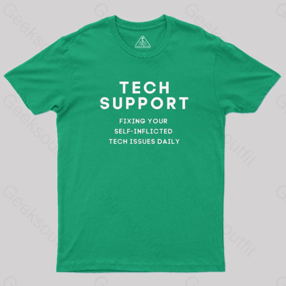 Tech Support T-Shirt Green / S