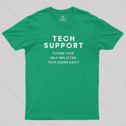 Tech Support T-Shirt Green / S