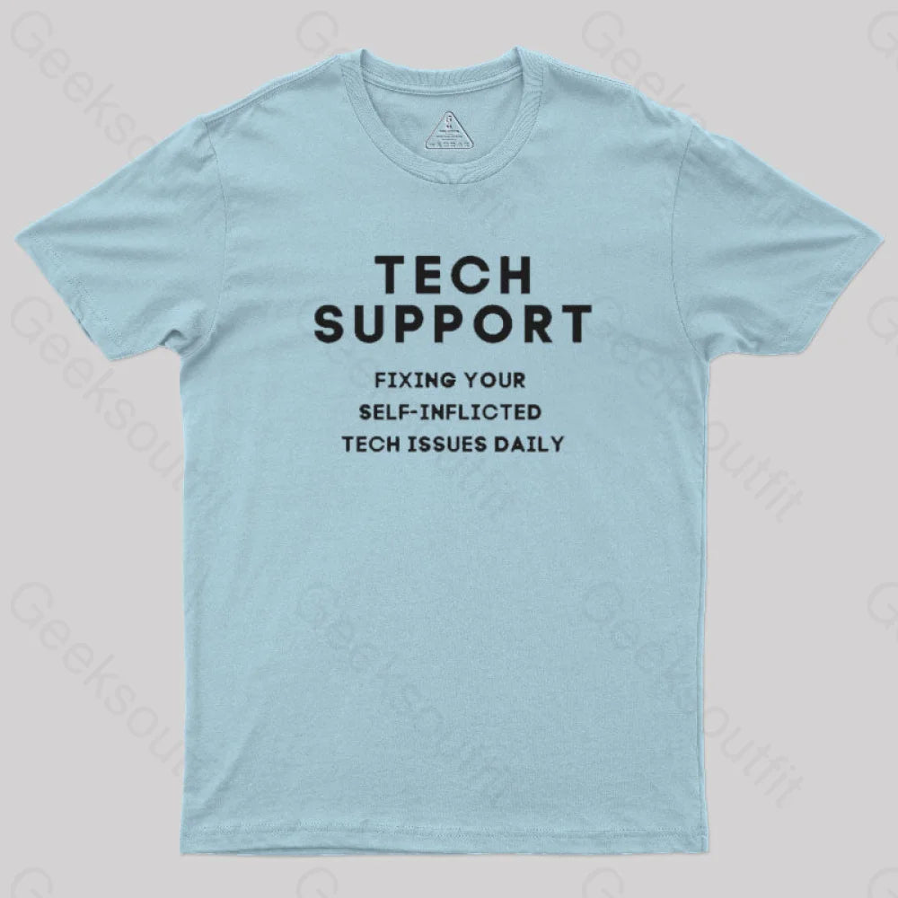 Tech Support T-Shirt Light Blue / S