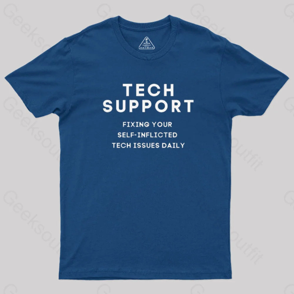 Tech Support T-Shirt Navy / S