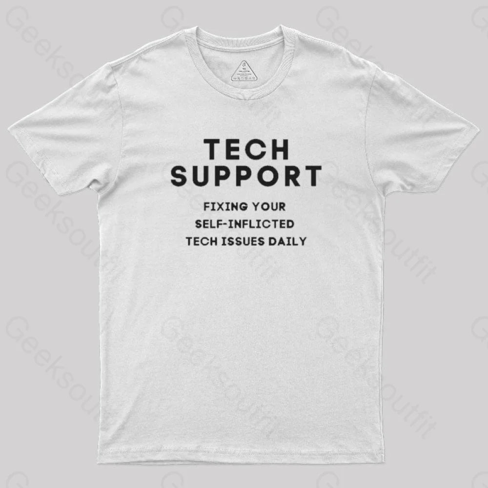 Tech Support T-Shirt White / S