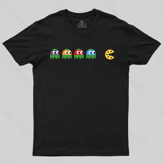 Teenage Mutant Ninja Turtles Chasing Pizza T-Shirt - Geeksoutfit