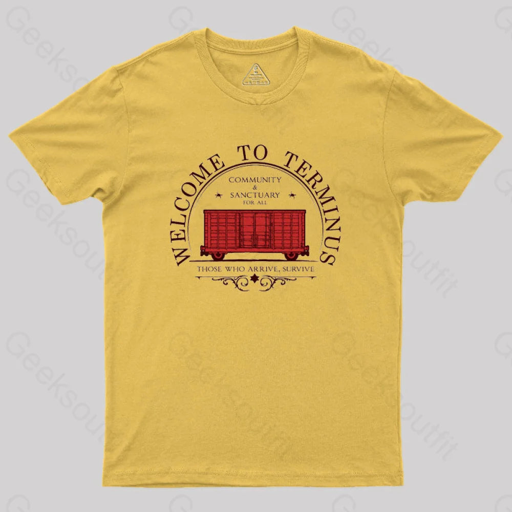 Terminus Geek T-Shirt Yellow / S