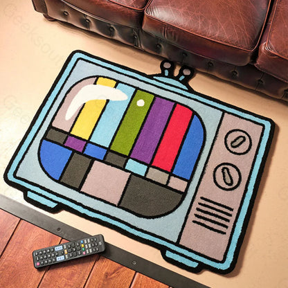 Test Pattern Tv Imitation Wool Rug 80Cm