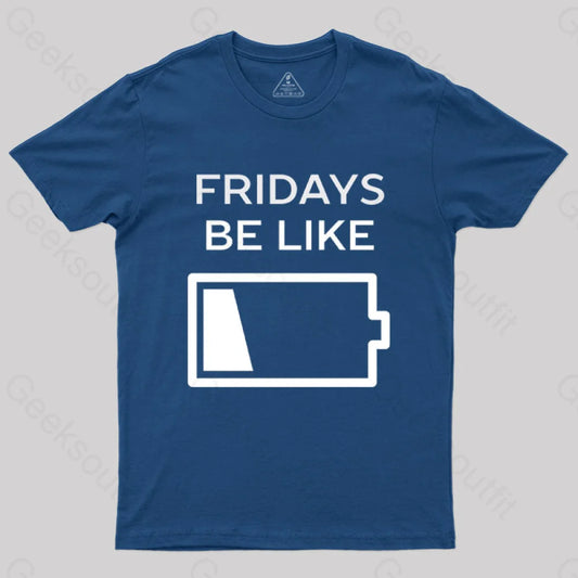 Tgif Friday Funny T-Shirt Navy / S