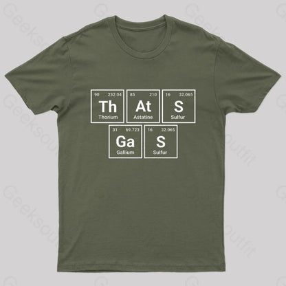 That’s Gas Nerd T-Shirt Army Green / S