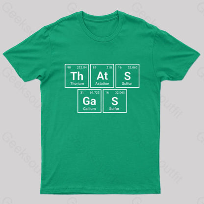 That’s Gas Nerd T-Shirt Green / S