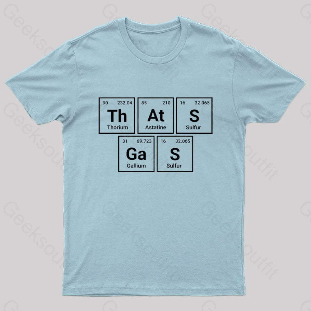 That’s Gas Nerd T-Shirt Light Blue / S