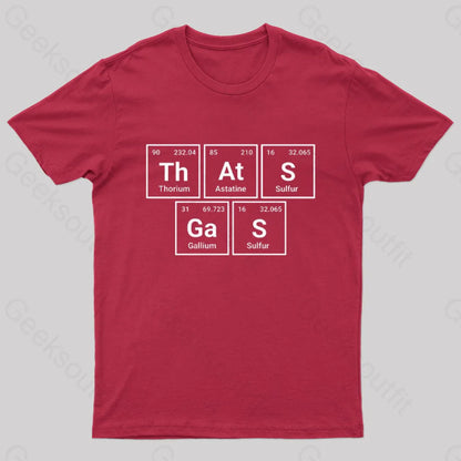 That’s Gas Nerd T-Shirt Red / S