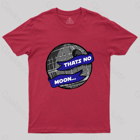 That’s No Moon - Deathstar T-Shirt Red / S