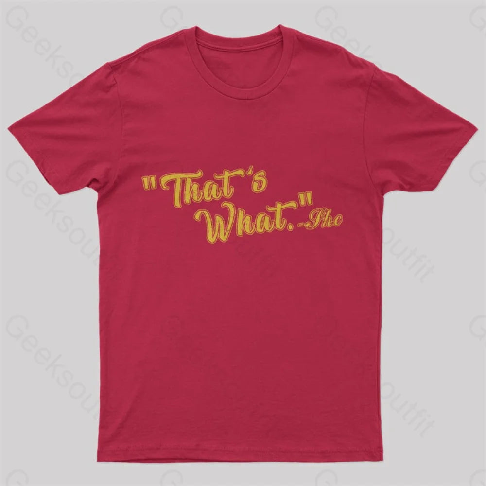 That’s What Nerd T-Shirt Red / S