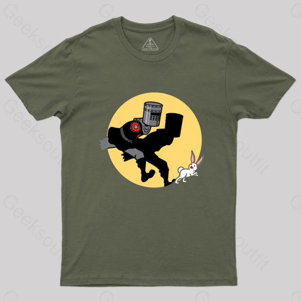 The Adventures Of The Black Knight T-Shirt Army Green / S