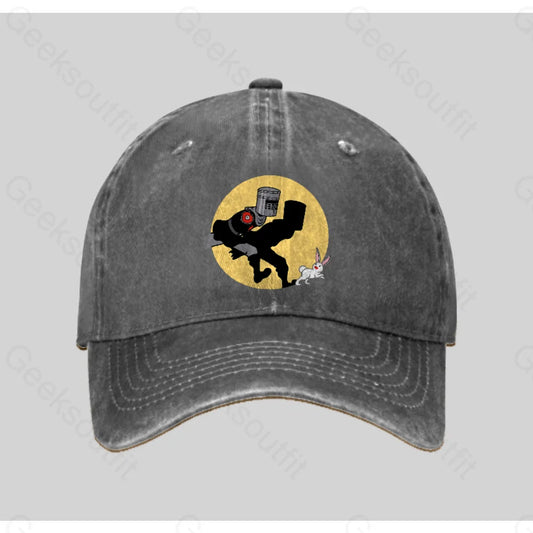 The Adventures Of The Black Knight Washed Vintage Baseball Cap Grey