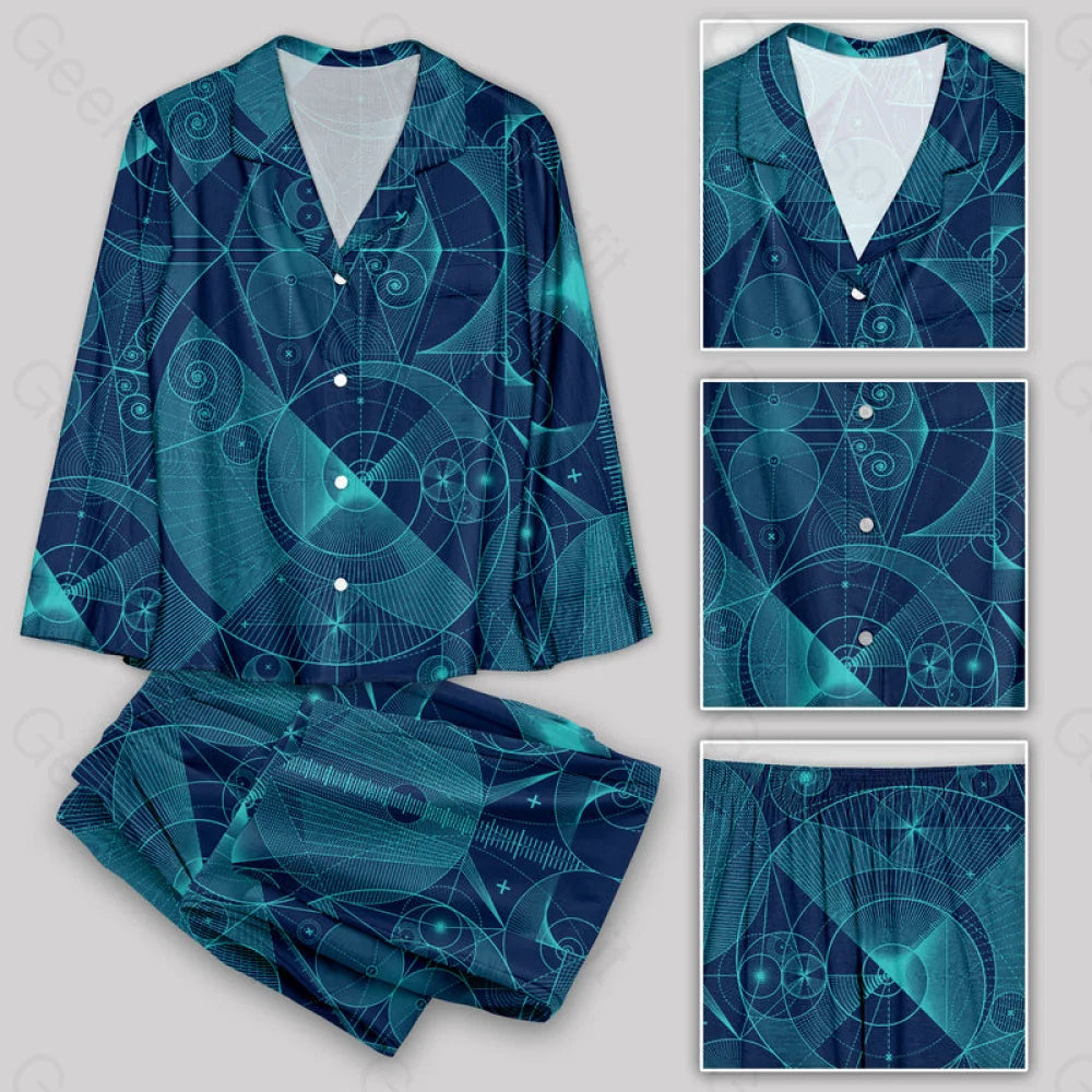 The Beauty Of Geometric Shapes Pajamas Set S / Geekpj0158 Yc