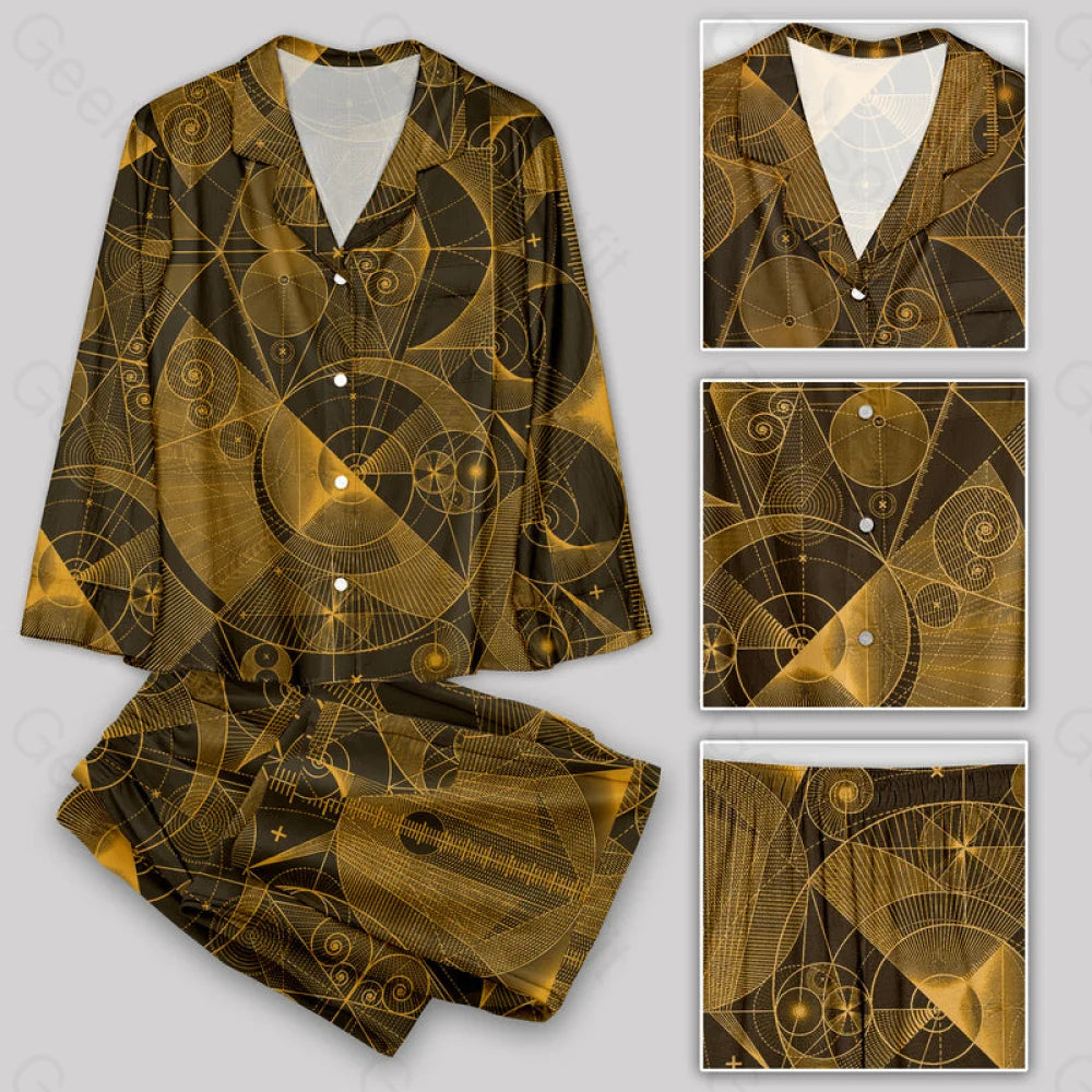 The Beauty Of Geometric Shapes Pajamas Set S / Geekpj0160 Yc