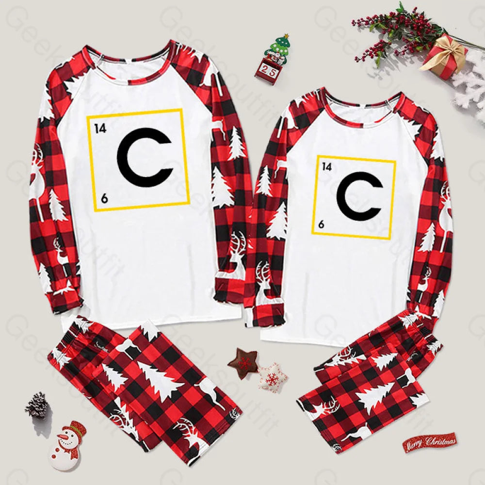 The Carbon Dating Couple Pajama Sets Red&White Elk / M For Men Yc