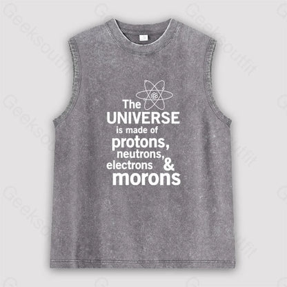 The Composition Of The Universe Science Unisex Washed Tank Grey / S