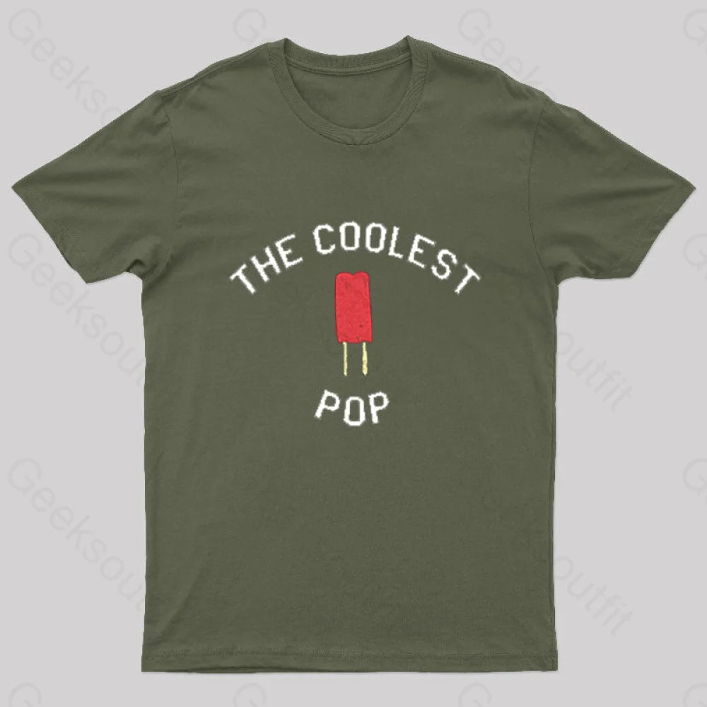 The Coolest Pop Geek T-Shirt Army Green / S