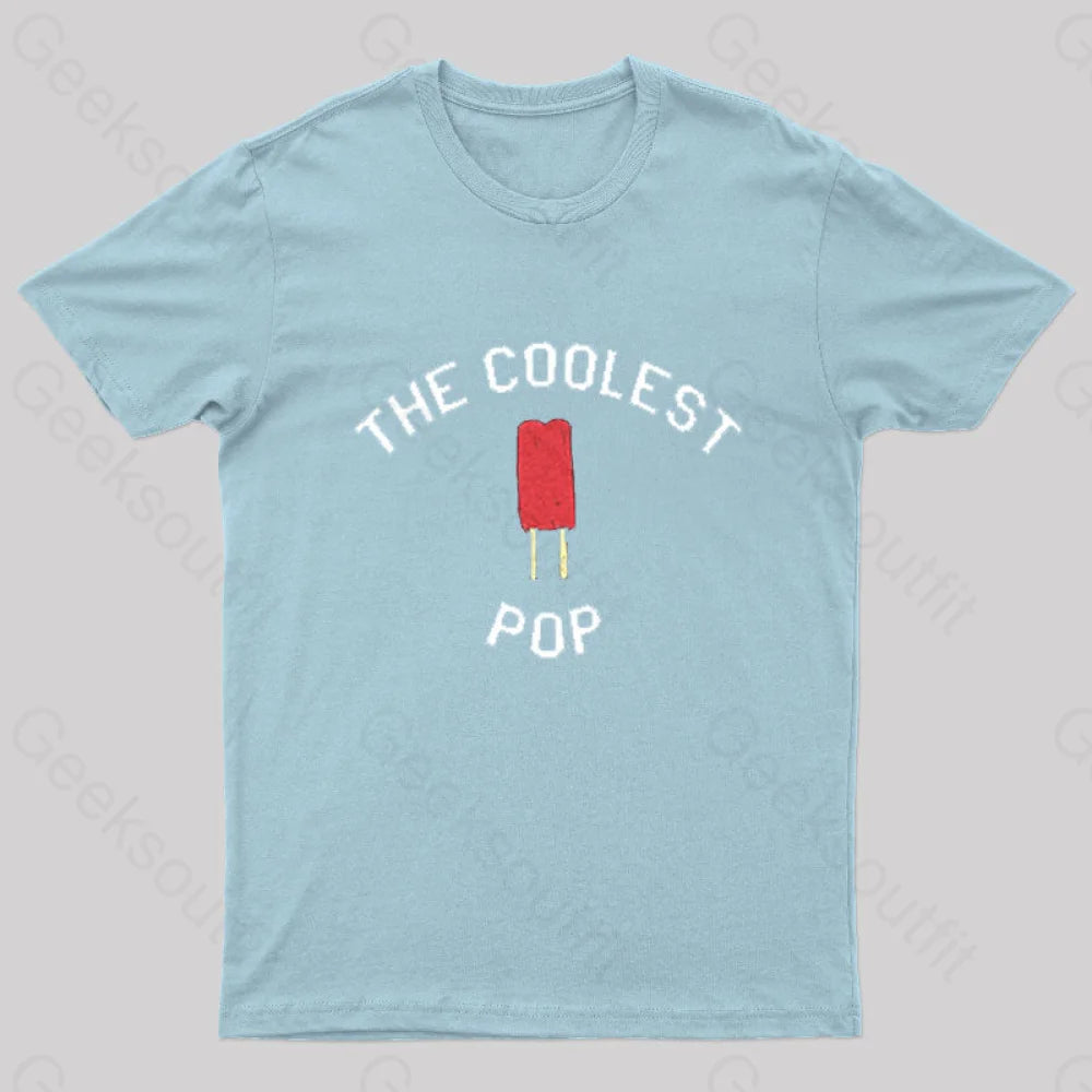 The Coolest Pop Geek T-Shirt Light Blue / S