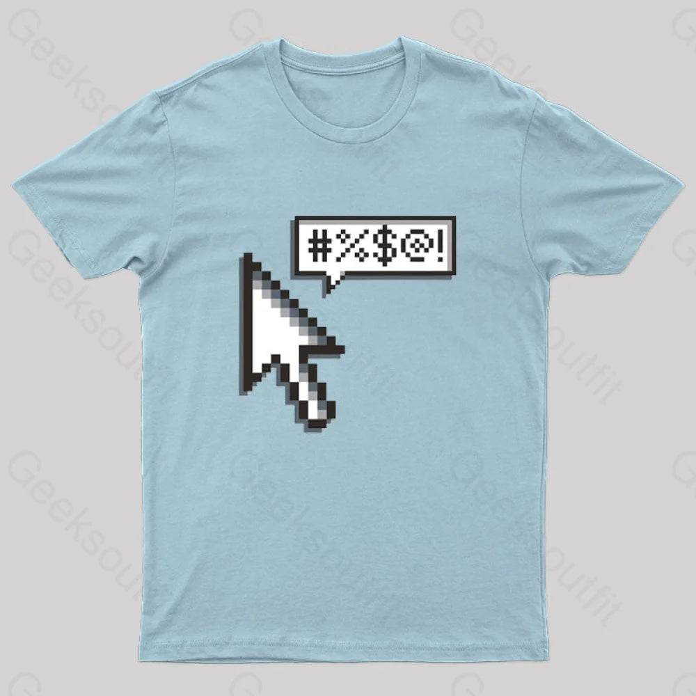 The Curser Nerd T-Shirt Light Blue / S