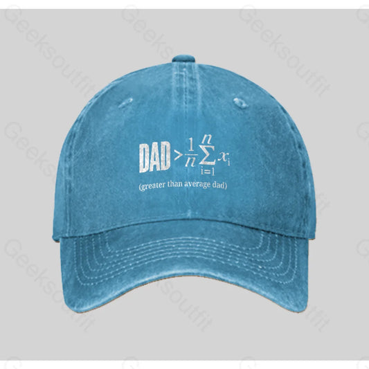 The Dadalorian Legend Washed Vintage Baseball Cap Blue