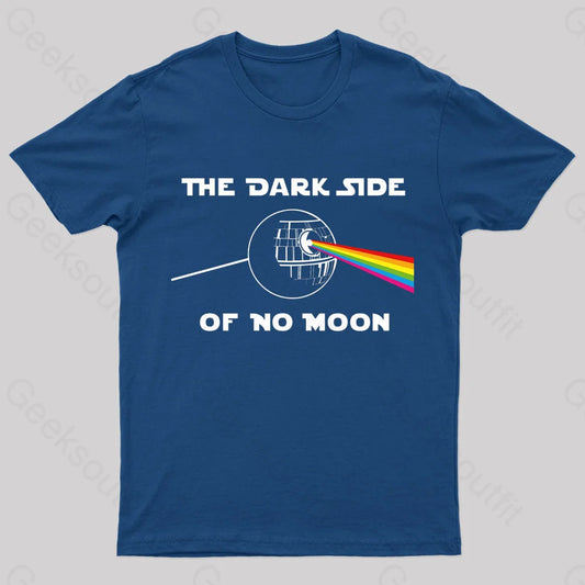 The Dark Side Of No Moon Geek T-Shirt Navy / S