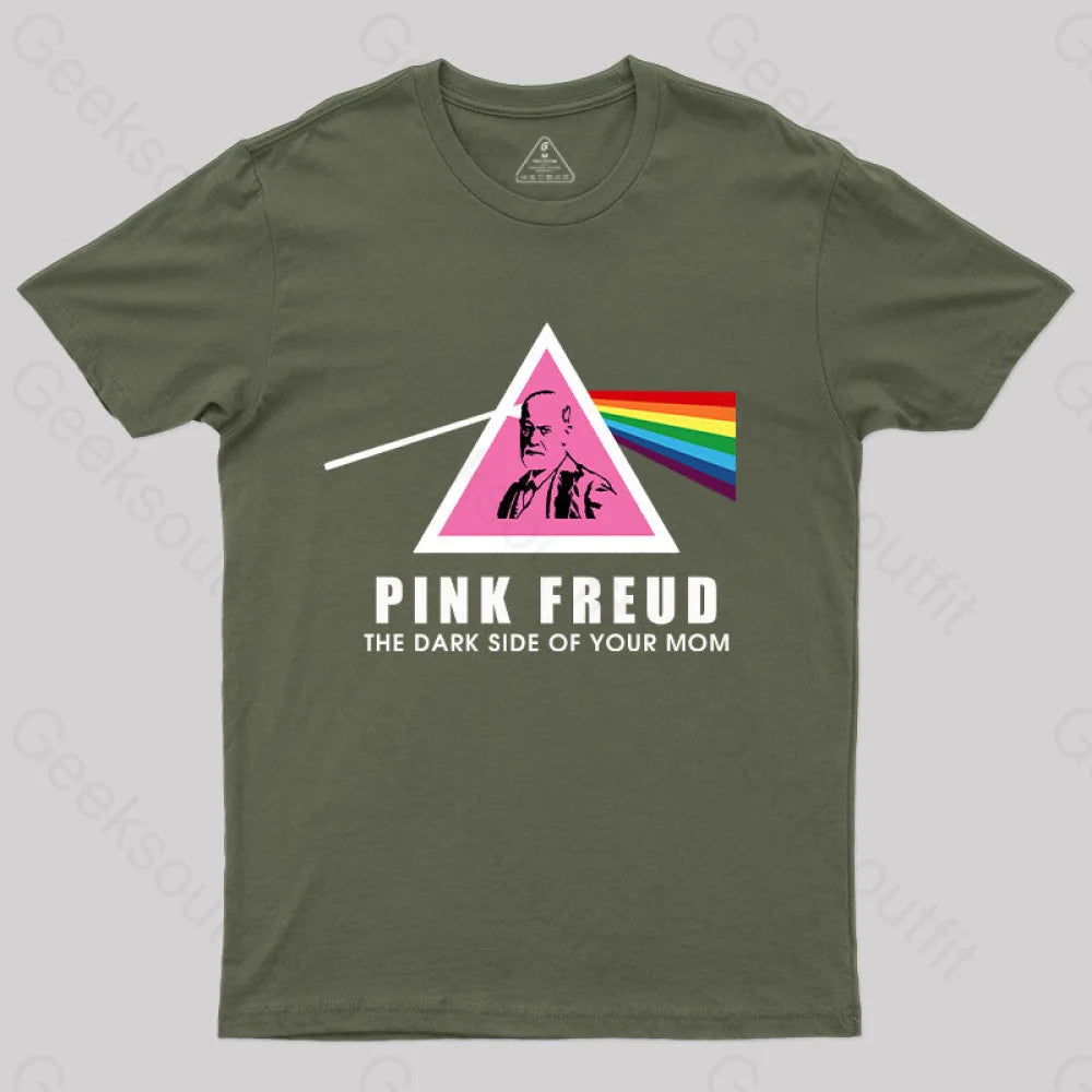 The Dark Side Of Your Mom T-Shirt Army Green / S Yc