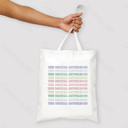 The Digital Sisterhood Logo Unisex Tote Bag White