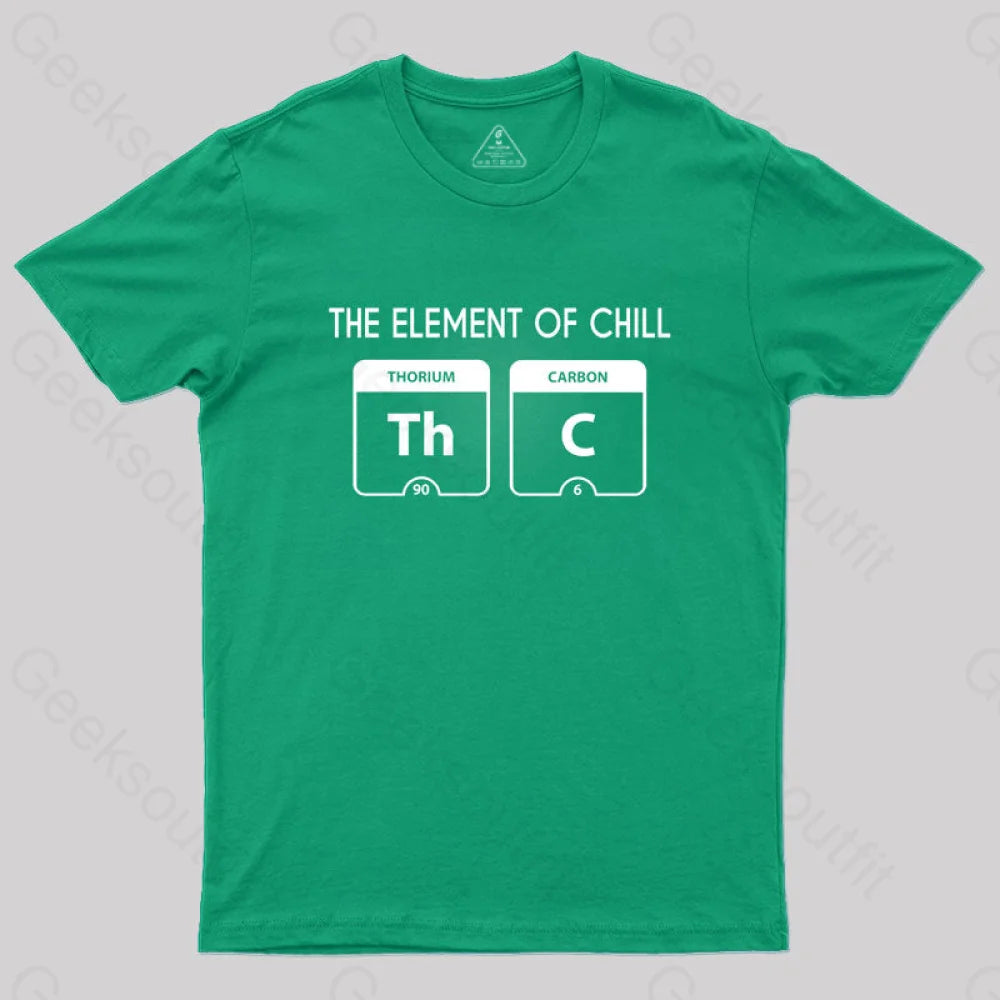 The Element Of Chill T-Shirt Green / S