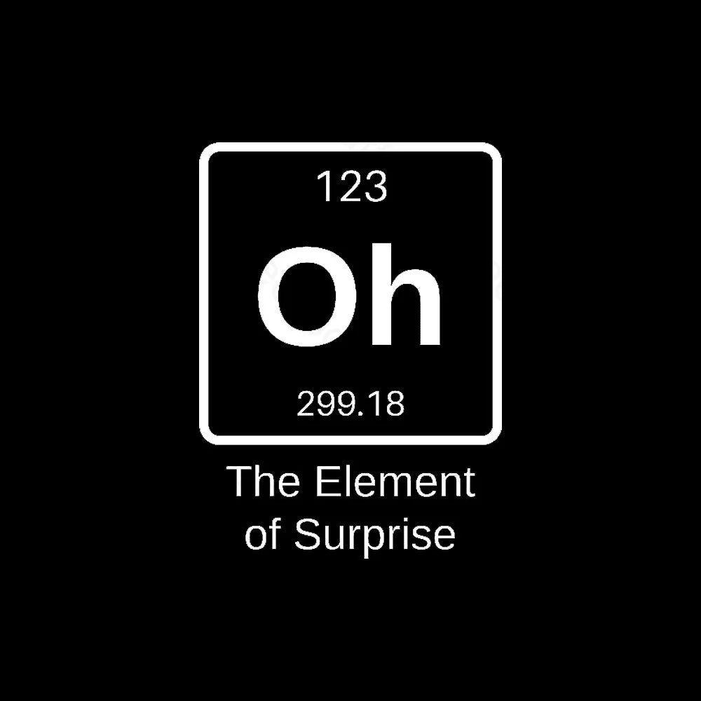 The Element Of Surprise Nerd T-Shirt