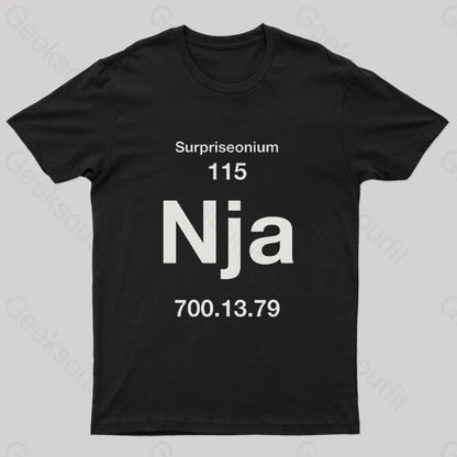 The Element Of Surprise Nerd T-Shirt Black / S