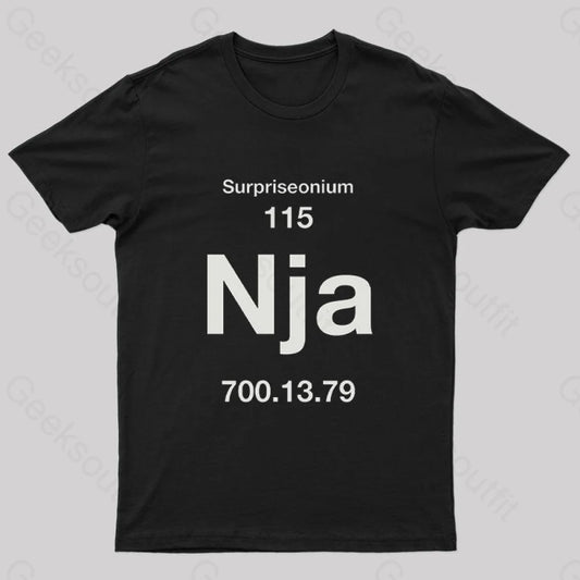 The Element Of Surprise Nerd T-Shirt Black / S