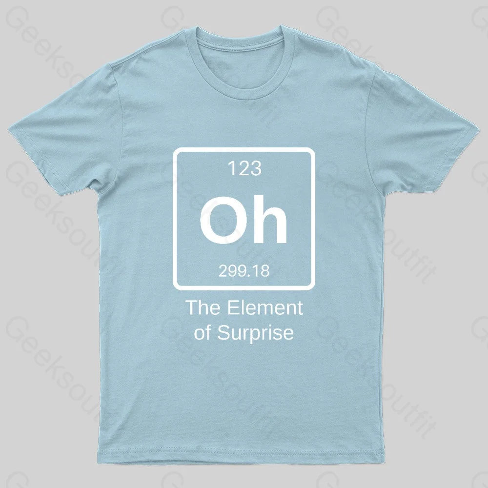 The Element Of Surprise Nerd T-Shirt Light Blue / S