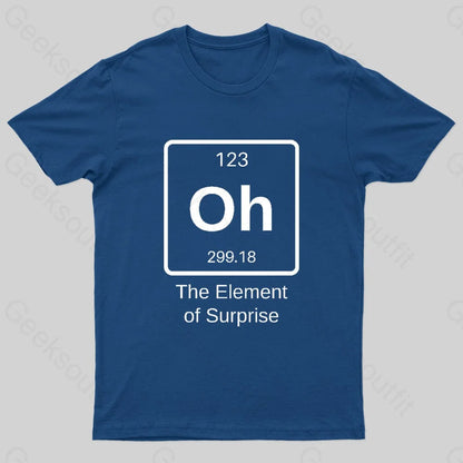 The Element Of Surprise Nerd T-Shirt Navy / S