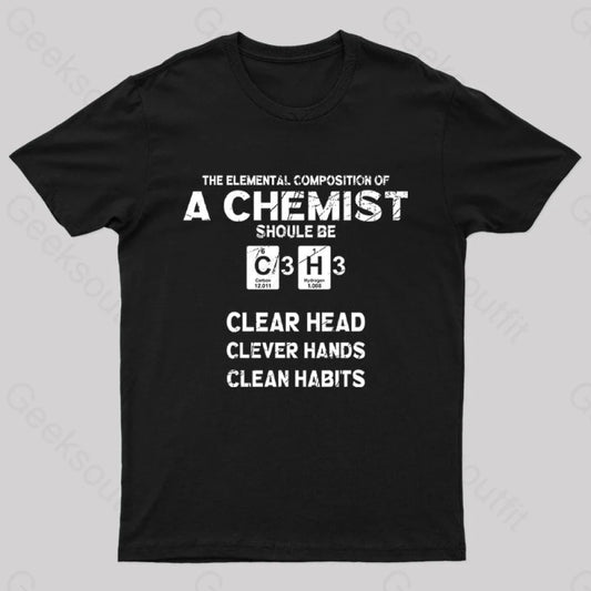 The Elemental C3H3 T-Shirt Black / S